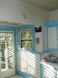 northwest corner - notice the wall comes into the kitchen