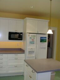 new fridge, island, task lights!