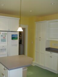 new pocket door to dining room - better traffic flow